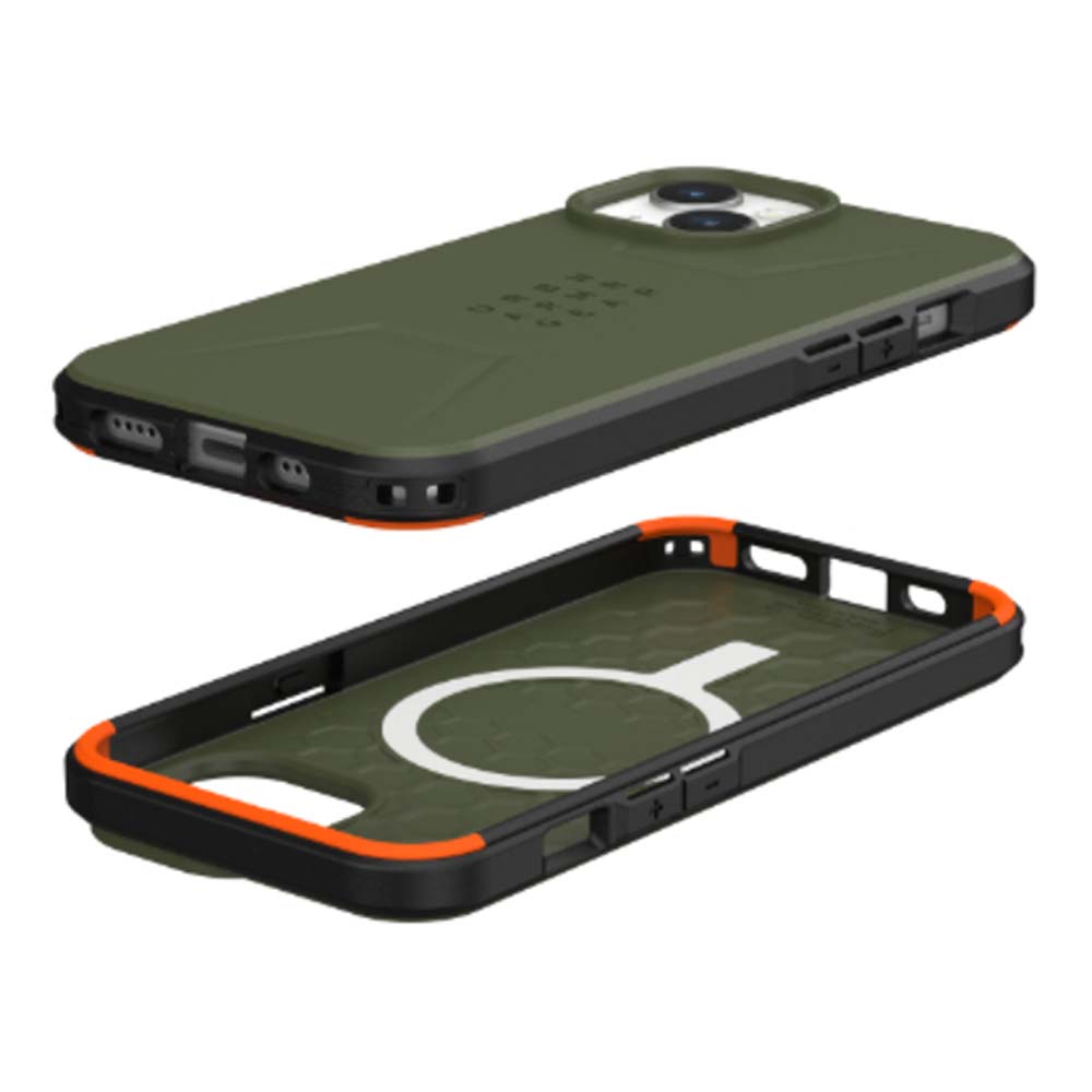 UAG Civilian Magsafe Back Case for iPhone 15 - Olive Drab