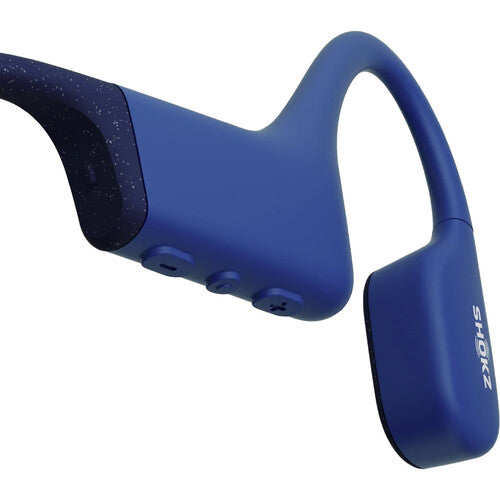 Shokz OpenSwim Wireless Waterproof OpenEar MP3 Bone Conduction Headphones- Blue