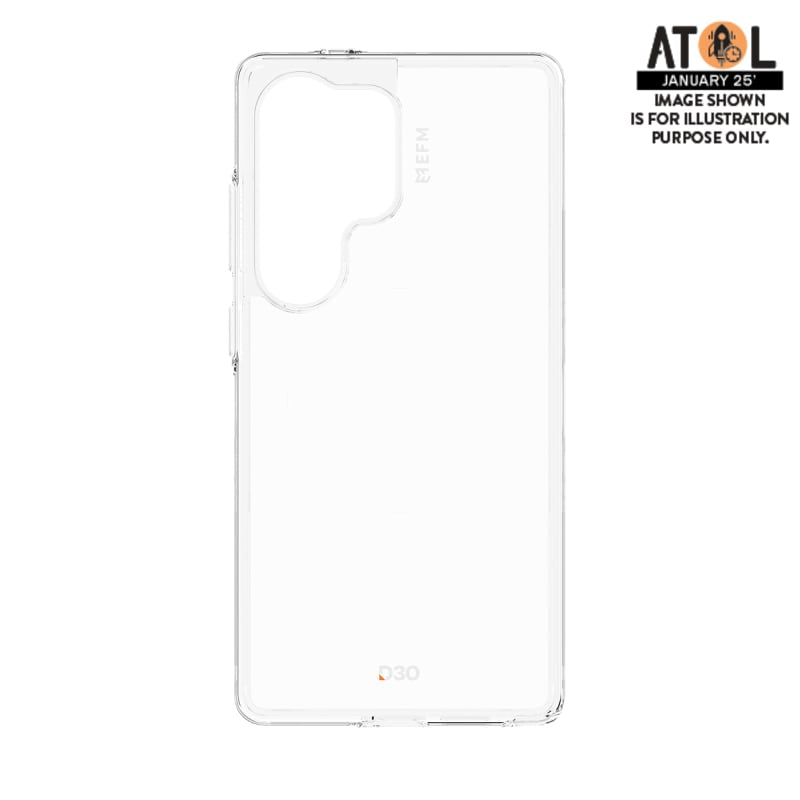 EFM Aspen Case with D3O BIO for Samsung Galaxy S25 Ultra - Clear