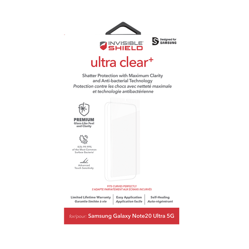 InvisibleShield Ultra Clear+ Screen Guard For Note20 Ultra (6.9")