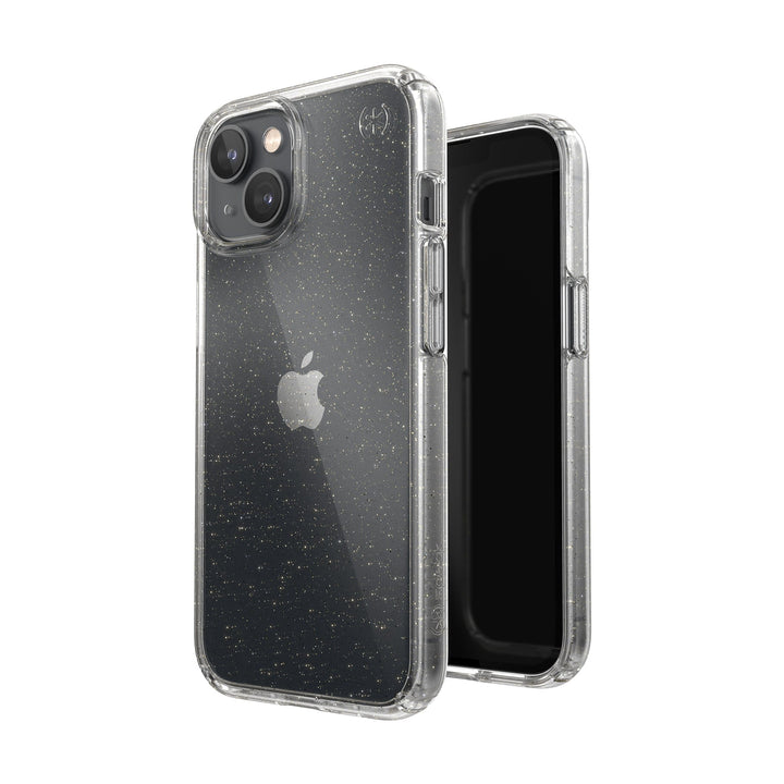 SPECK Apple iPhone 14 Perfect Glitter Case – Clear/Gold Glitter