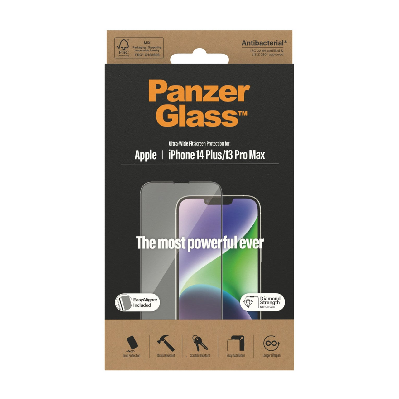 PanzerGlass Screen Protector Apple iPhone 13 Pro Max / 14 Plus - Ultra-Wide Fit