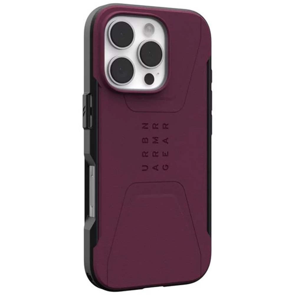 UAG Civilian Magsafe Back Case for iPhone 16 Pro - Bordeaux