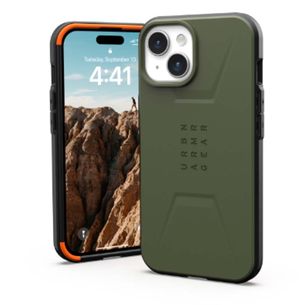 UAG Civilian Magsafe Back Case for iPhone 15 - Olive Drab