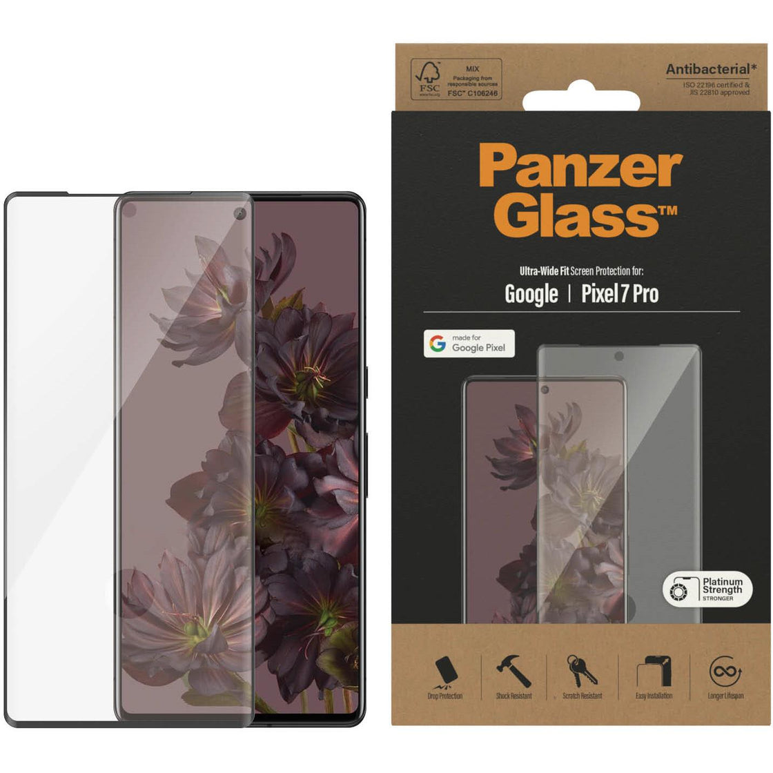 PanzerGlass Screen Protector for Google Pixel 7 Pro 6.7"