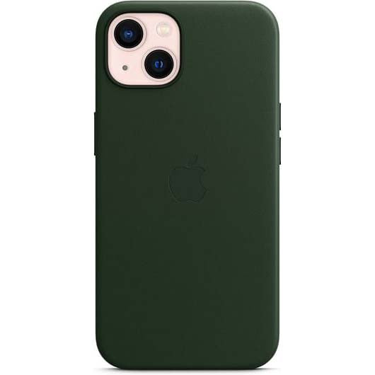 Apple iPhone 13 Leather Case with MagSafe - Sequoia Green