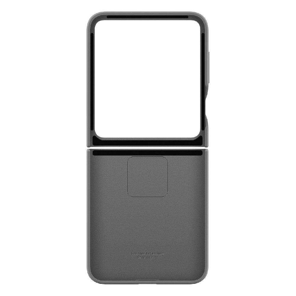 Samsung Silicone Case with Ring for Galaxy Z Flip6 - Grey