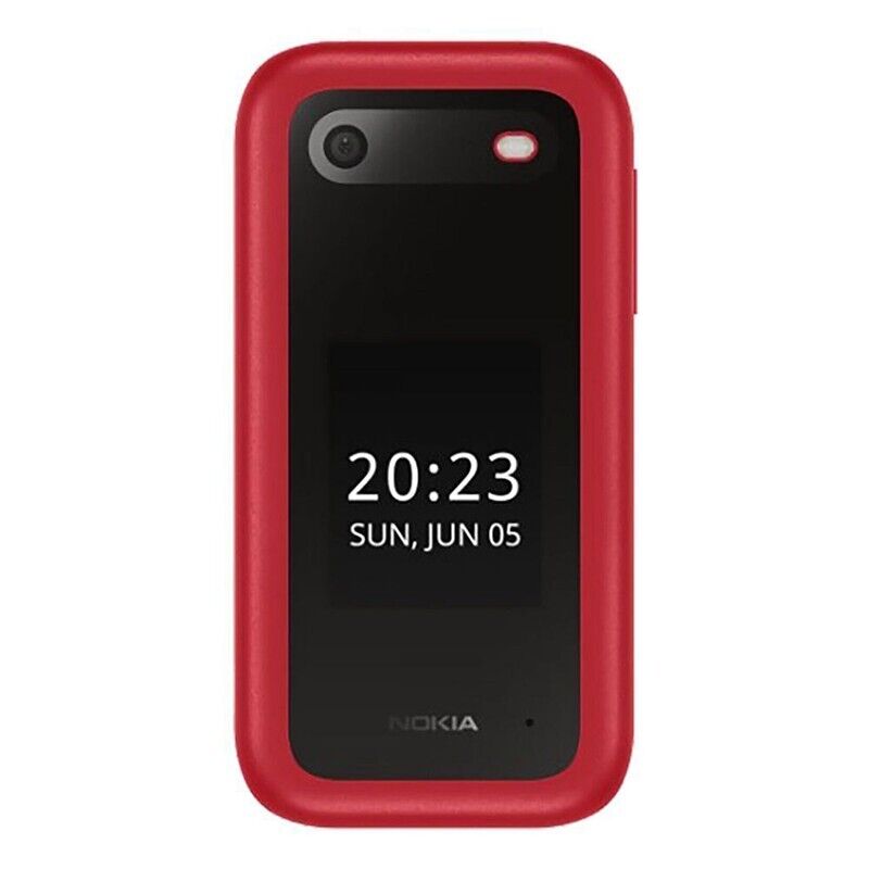 Nokia 2660 Flip (Dual Sim, 2.8", 32GB, 4G) Cradle Bundle - Red