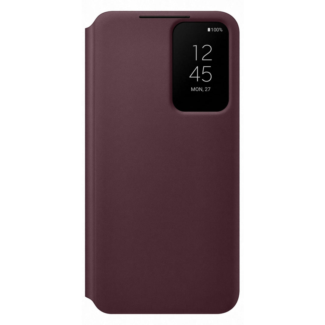 Samsung Galaxy Smart Clear View Cover for Galaxy S22 - Burgundy