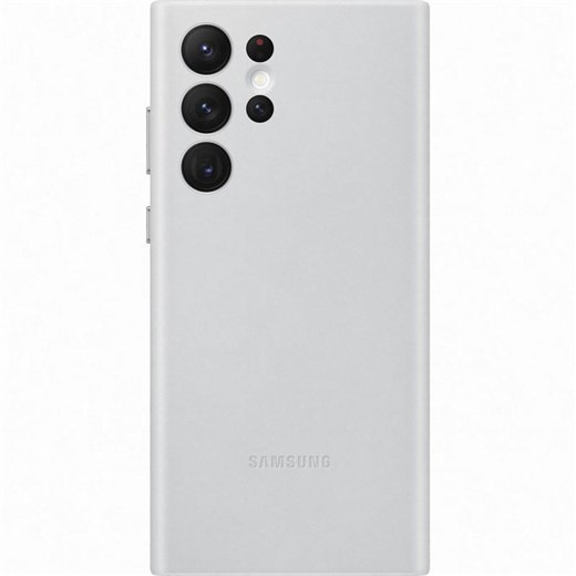 Samsung Leather Cover for Galaxy S22 Ultra - Grey