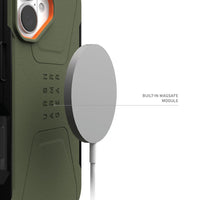 Thumbnail for UAG Civilian Magsafe Back Case for iPhone 16 - Olive Drab