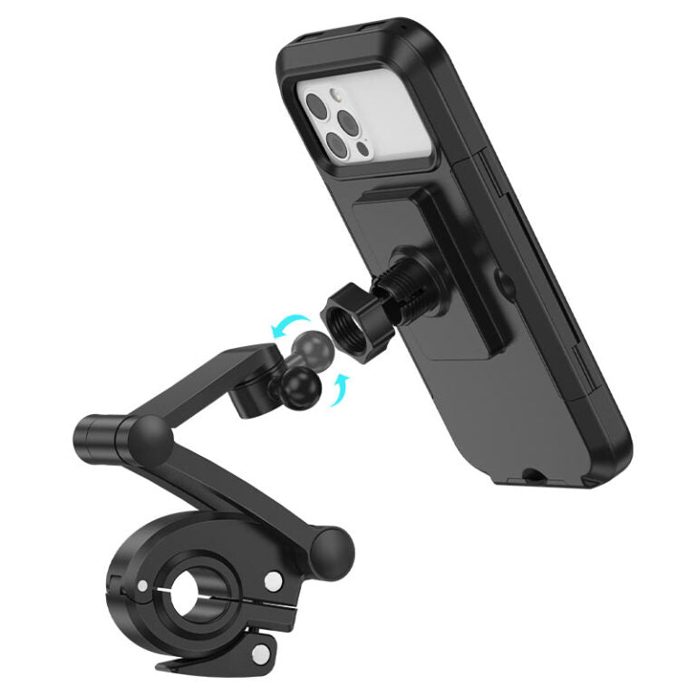 Hoco CA101 Waterproof Motorcycle Bicycle Holder - Black