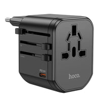 Thumbnail for Hoco AC15 20W PD QC 3.0 Fast Charging International TRAVEL Charger Wall Adapter Socket AU|USA|UK|EU|