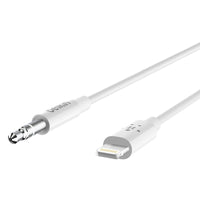 Thumbnail for Belkin 3.5mm Audio Cable with Lightning Connector, 6 foot for Apple Devices - White