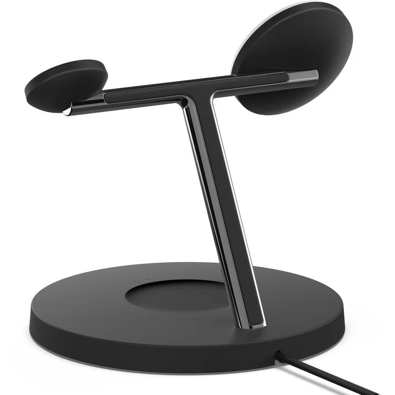 Belkin BoostCharge PRO 3-in-1 Qi2 15W Wireless Charger Stand MagSafe 2024 Model - Black