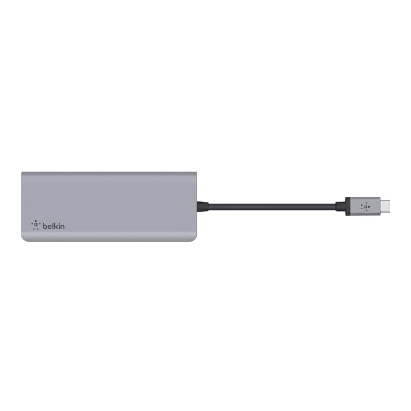 Belkin Connect USB-C 7-in-1 Multiport Hub Adapter - Space Grey