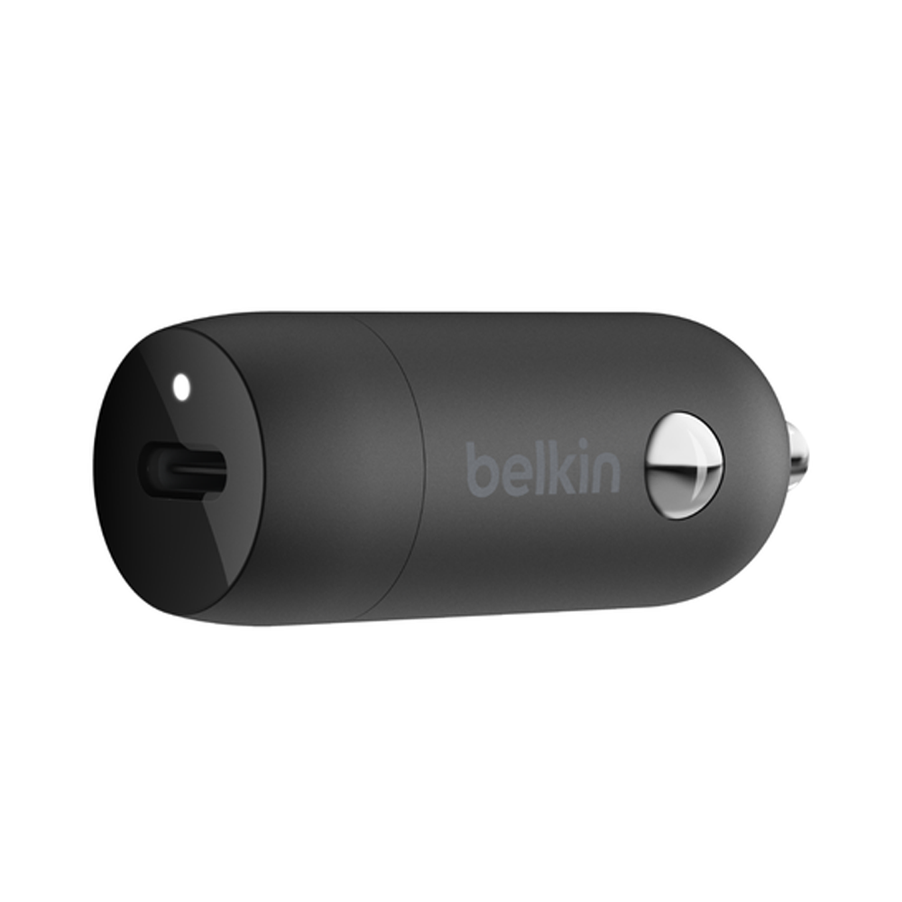 Belkin Boost Up 30W USB-C PD3.0 PPS Car Charger USB-C to Lightning Cable - Black