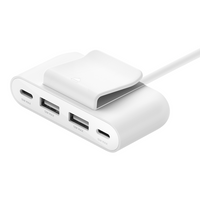 Thumbnail for Belkin BoostCharge 4-Port USB Power Extender 2m - White