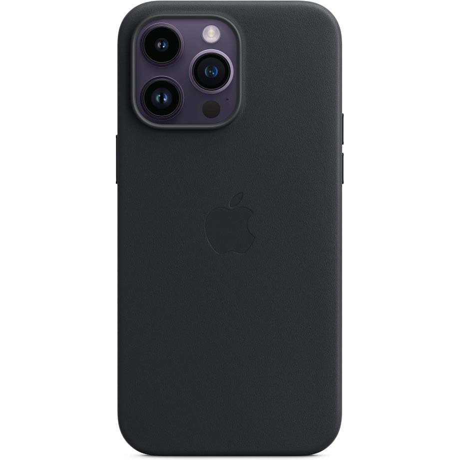 Apple iPhone 14 Pro Max Leather Case with MagSafe - Midnight Black