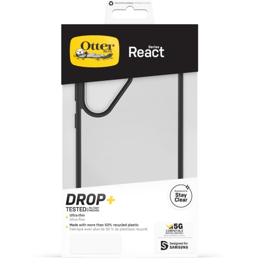 Otterbox React Case for Samsung Galaxy S23 Ultra - Clear / Black