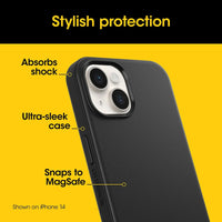 Thumbnail for Otterbox MagSafe Symmetry+ Series Phone Case for iPhone 15 Pro Max - Black