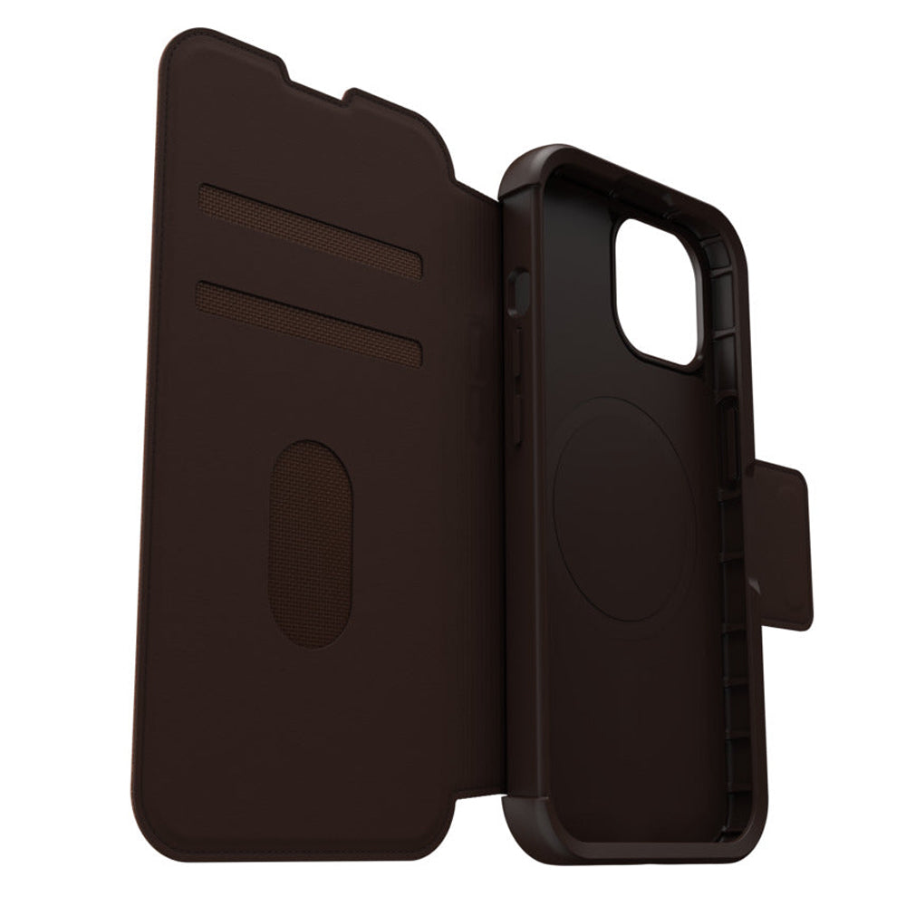 Otterbox Strada Series Magsafe Compatible iPhone Case for iPhone 15 - Brown