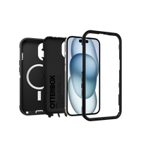 Thumbnail for OtterBox Defender MagSafe Case For iPhone 13, 14, 15 - Black