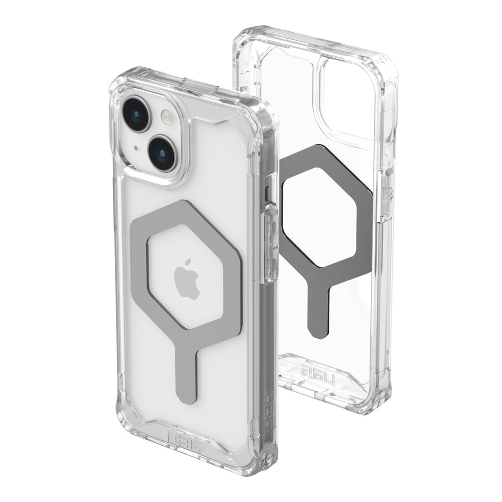 UAG Plyo MagSafe Case for iPhone 15- Ice/Silver