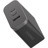 Thumbnail for OtterBox USB-C 72W Triple Port Premium P\ro Fast Wall Charger - Black