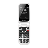 Thumbnail for Open Box Olitech Easy Flip 2 4G Seniors Phone Big Buttons GPS Location - Black/White