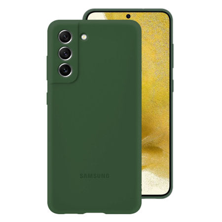 Samsung Silicone Cover Case for Galaxy S22 - Dark Green