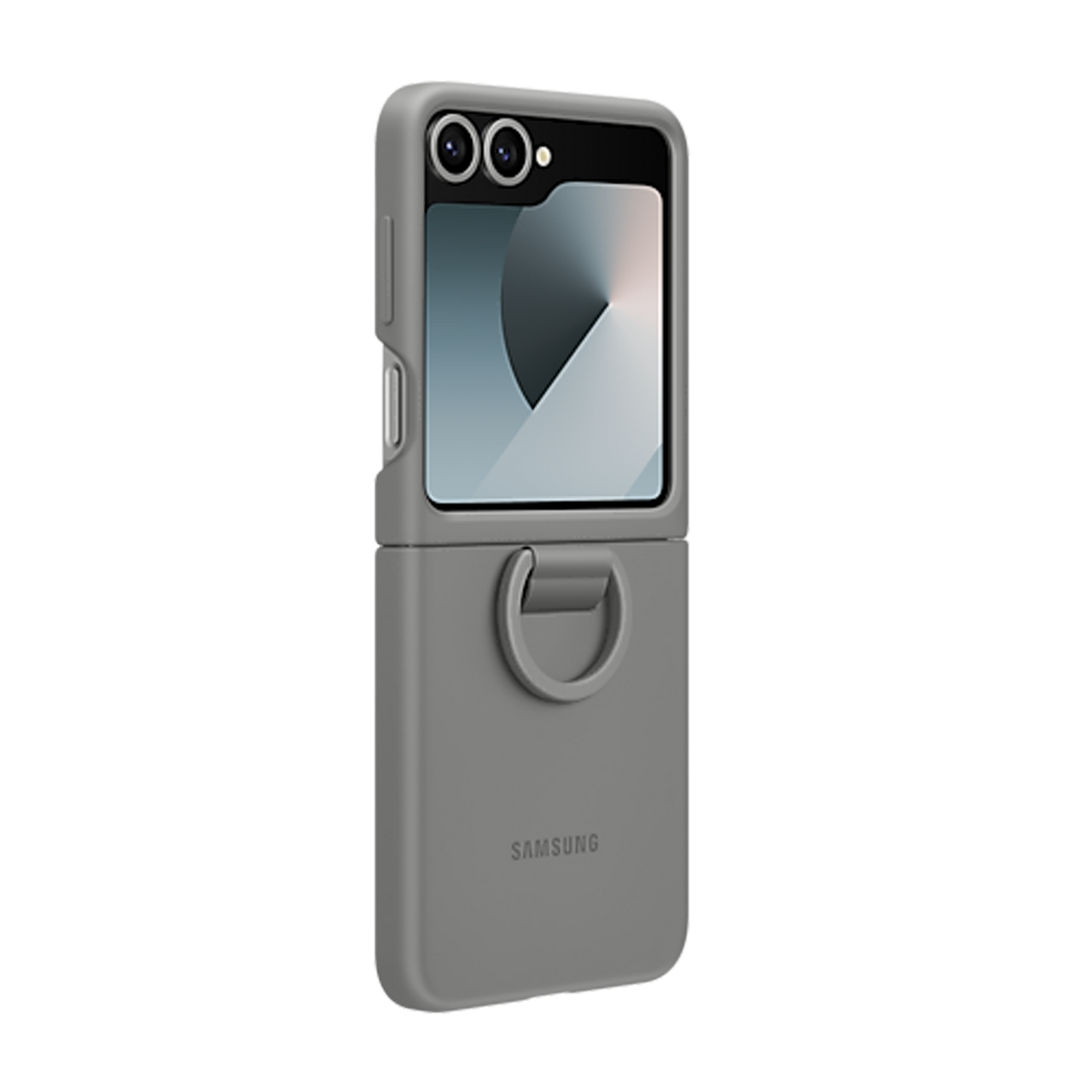 Samsung Silicone Case with Ring for Galaxy Z Flip6 - Grey