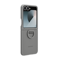 Thumbnail for Samsung Silicone Case with Ring for Galaxy Z Flip6 - Grey