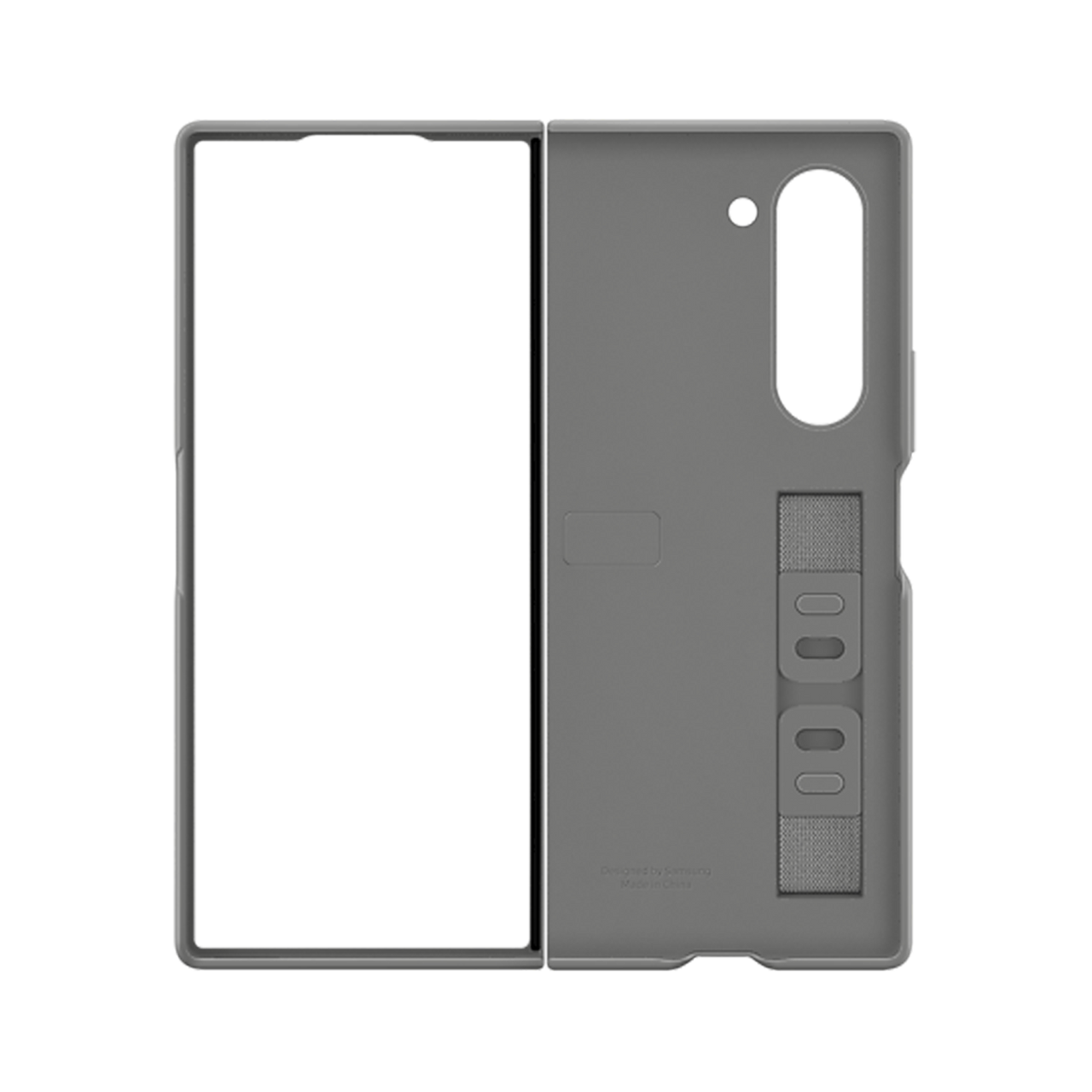 Samsung Silicone Case with Stand and Grip for Galaxy Z Fold6 - Grey