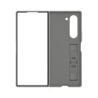 Thumbnail for Samsung Silicone Case with Stand and Grip for Galaxy Z Fold6 - Grey