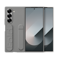 Thumbnail for Samsung Silicone Case with Stand and Grip for Galaxy Z Fold6 - Grey