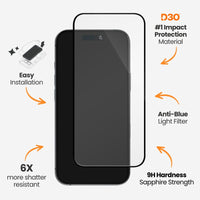 Thumbnail for EFM ScreenSafe Glass with D3O Screen Armour For iPhone 15/16 - Clear