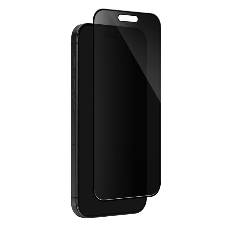 EFM Privacy Glass Screen Armour For iPhone 15/16 - Black Transparent