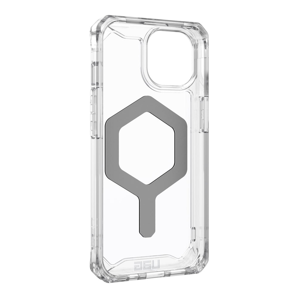 UAG Plyo MagSafe Case for iPhone 15- Ice/Silver