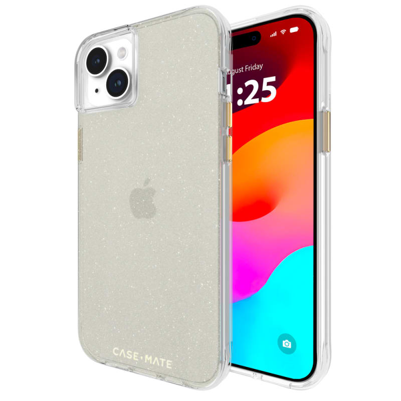 Case-Mate Sheer Crystal Case For iPhone 15 Plus - Gold