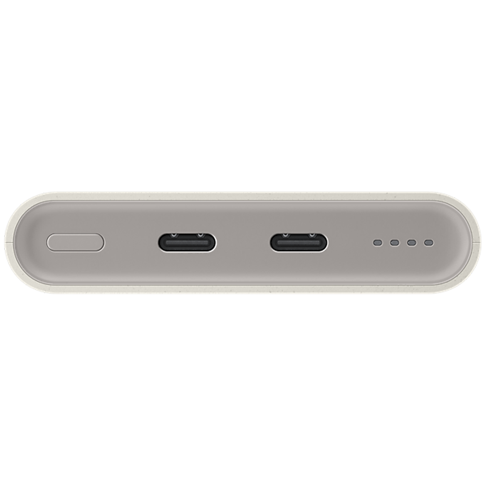 Samsung 25W Super FAST charging  2 x USB-C Port PD 10000mAh Slim Power Bank - Beige