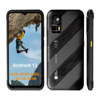 Thumbnail for AGM H6 Lite Rugged Smartphone 4G (Dual Sim, 128GB/4GB, 6.52'', IP69) - Black