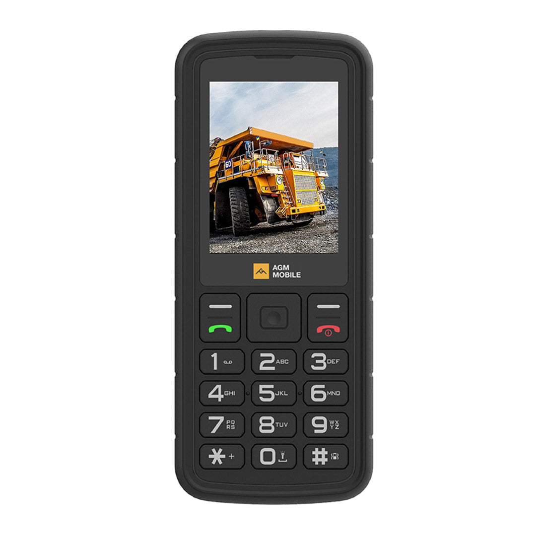 AGM M9 Rugged Feature Phone 4G (Dual Sim, 2.4", IP69) - Black