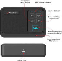 Thumbnail for AVerMedia Professional Connections AI Speaker Phone, Seamless Audio Conference Speaker Mic