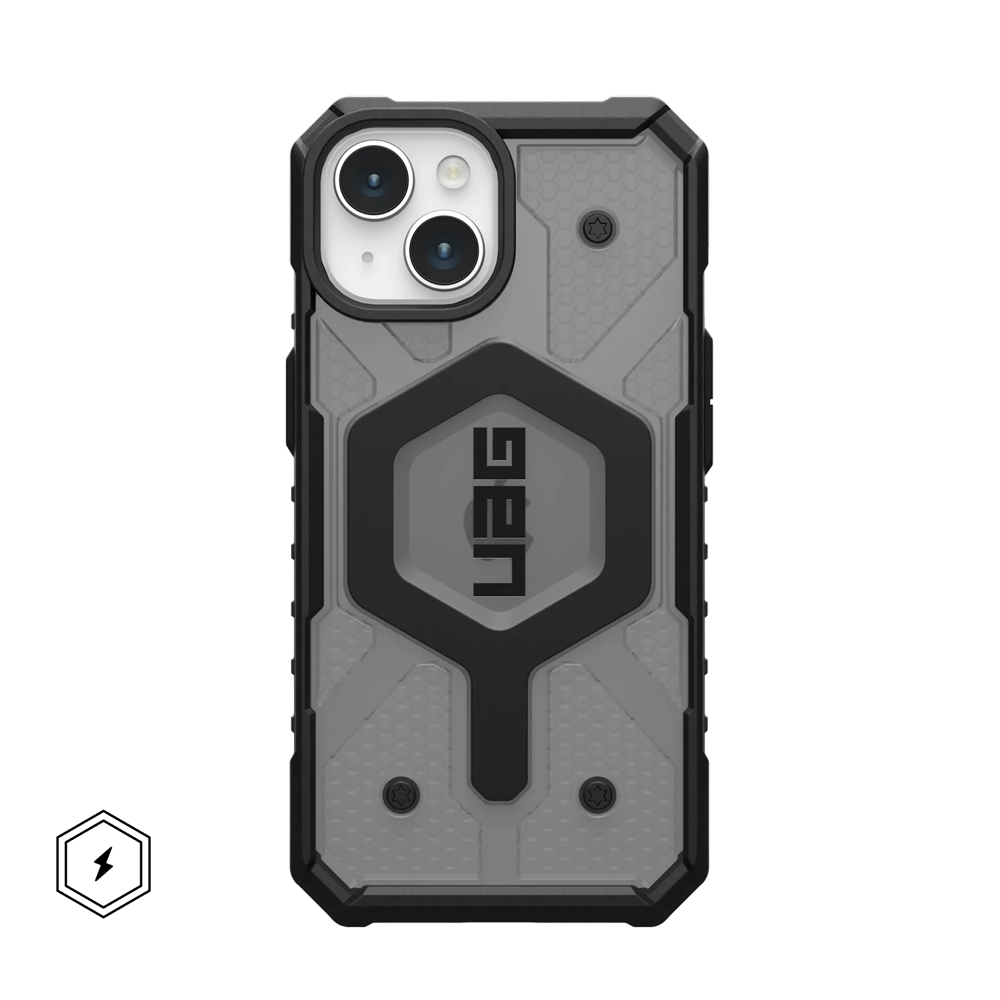 UAG Clear Pathfinder Magsafe Case for iPhone 15 - Ash