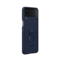 Thumbnail for Samsung Galaxy Z Flip4 Silicone Cover with Ring - Navy