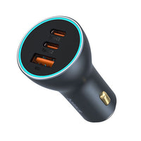 Thumbnail for Baseus Golden Contactor Pro GaN Fast Charging Car Charger 65W 2C+U