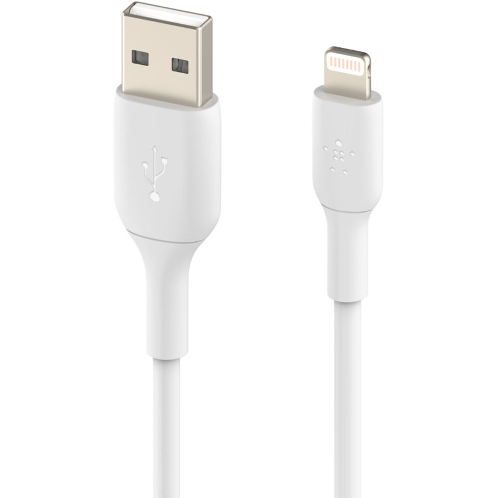 Belkin BoostCharge Lightning to USB-A 2M Cable for Apple Devices - White