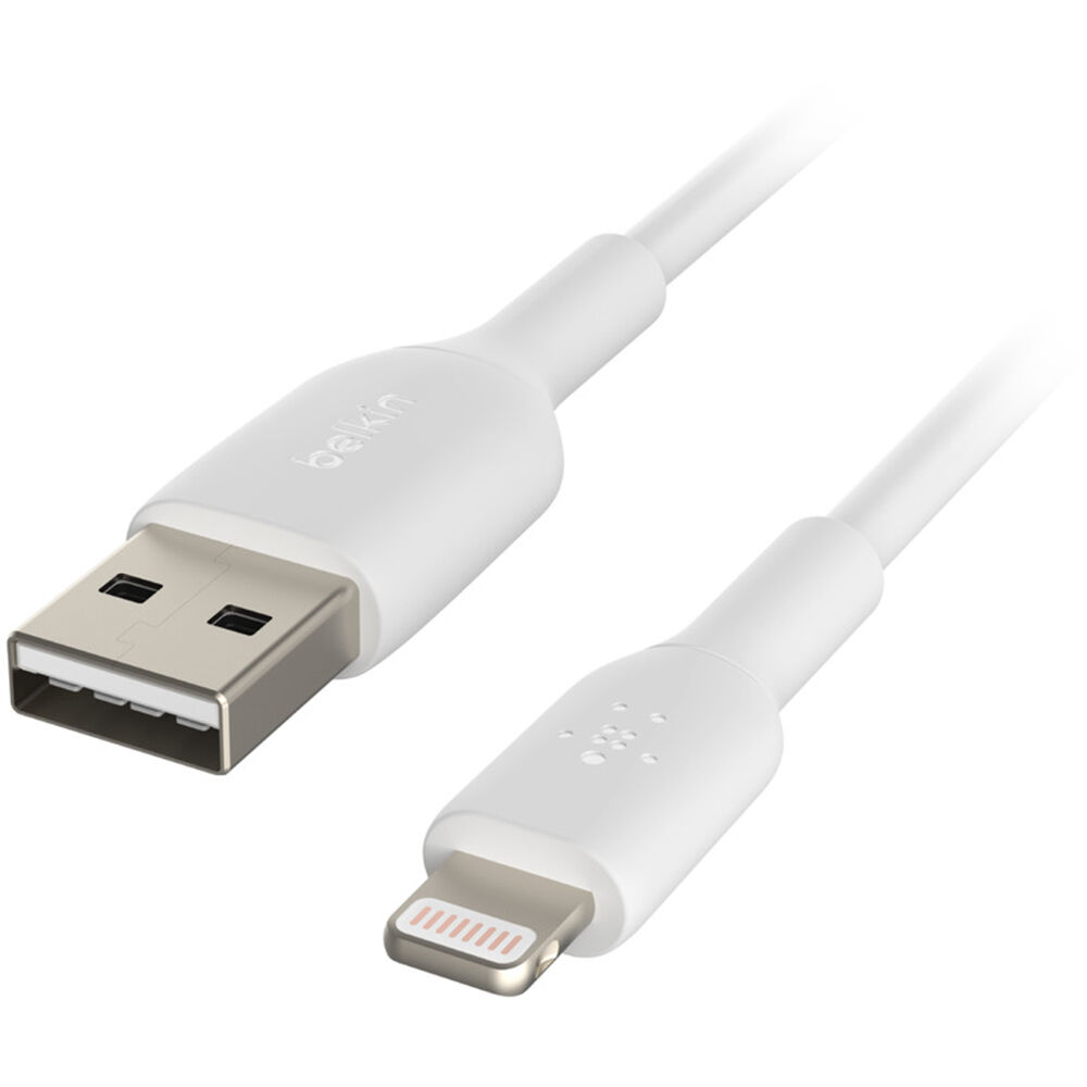 Belkin BoostCharge Lightning to USB-A 2M Cable for Apple Devices - White