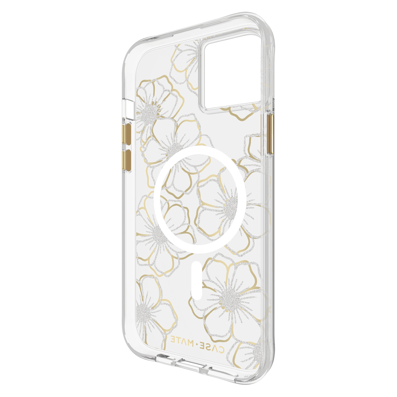 Case-Mate Floral Gems MagSafe Case For iPhone 15 Plus - Gold